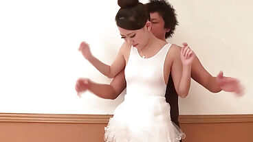 Exquisite ballerina girl penetrates hardcore with yam-sized creampie and stockings, leaving her incredible Asian porno counterpart sexy and horny